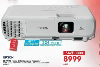 Makro Epson E-B W06 Home Entertainment Projector offer