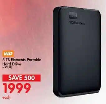 Elements Portable Hard Drive 5TB WD