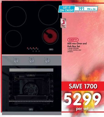 Makro Defy Oven and Hob Box Set 600mm offer
