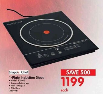 Makro Snappy Chef 1-Plate Induction Stove offer