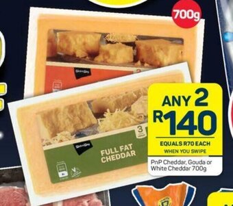 Pick n Pay PnP Cheddar, Gouda or White Cheddar 700g offer