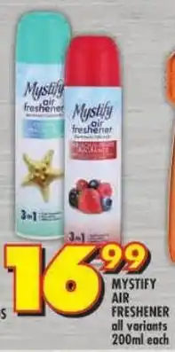 Shoprite Mystify air freshener all variants offer