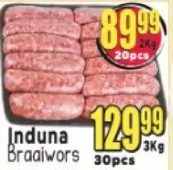 Supa Store Induna Braaiwors offer