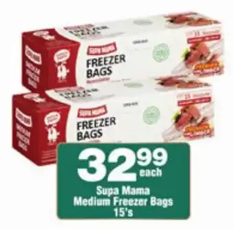 Check Star Supa Mama Medium Freezer Bags offer