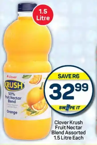 Pick n Pay Hypermarket Clover Krush Fruit Nectar Blend Assorted offer