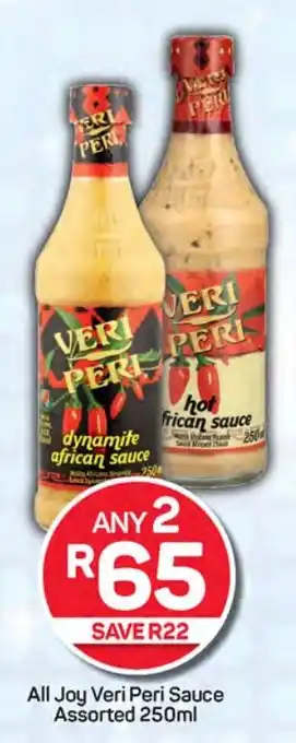 Pick n Pay Hypermarket All Joy Veri Peri Sauce Assorted offer