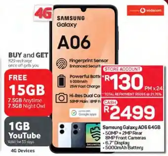 Pick n Pay Hypermarket Samsung Galaxy A06 64GB offer