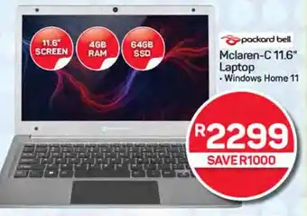 Pick n Pay Hypermarket Packard Bell Mclaren-C 11.6" Laptop offer