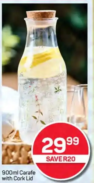 Pick n Pay Hypermarket Carafe with Cork Lid offer