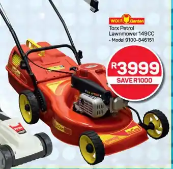 Pick n Pay Hypermarket WOLF Garden Torx Petrol Lawnmower 149CC offer