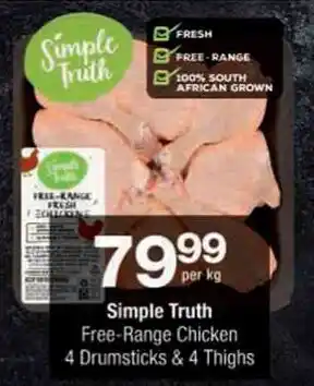 Checkers Simple Truth Free-Range Chicken Drumsticks & Thighs offer