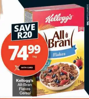 Checkers Kellogg's All-Bran Flakes Cereal offer