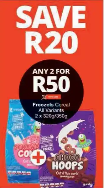 Checkers Froozels Cereal All Variants offer