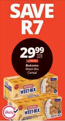 Checkers Bokomo Weet-Bix Cereal offer