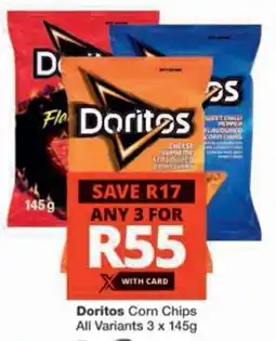 Checkers Doritos Corn Chips All Variants offer