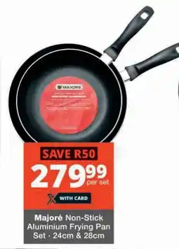 Checkers Majoré Non-Stick Aluminium Frying Pan Set offer