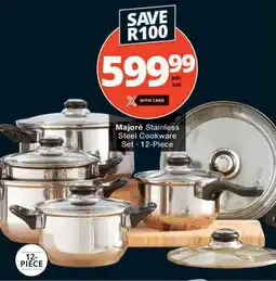 Checkers Majoré Stainless Steel Cookware Set offer