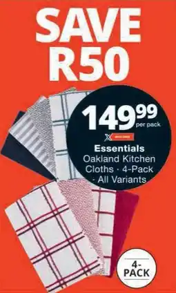 Checkers Essentials Oakland Kitchen Cloths offer