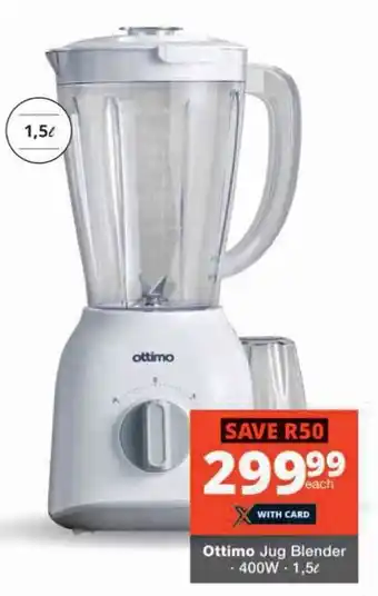 Checkers Ottimo Jug Blender offer