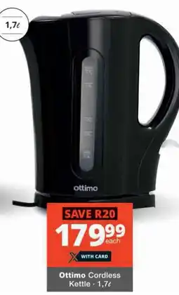 Checkers Ottimo Cordless Kettle offer