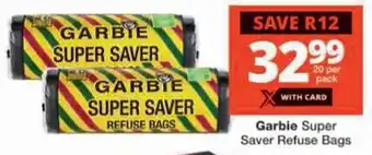 Checkers Garbie Super Saver Refuse Bags offer