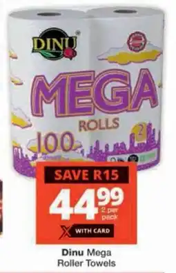 Checkers Dinu Mega Roller Towels offer