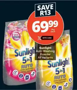 Checkers Sunlight Auto Washing Powder All Variants offer