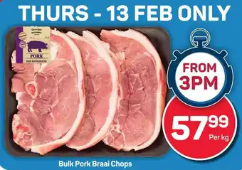 Pick n Pay Bulk Pork Braai Chops offer