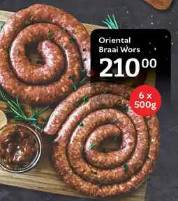 Oxford Freshmarket Oriental Braai Wors offer