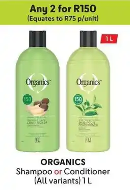 Makro ORGANICS Shampoo or Conditioner offer