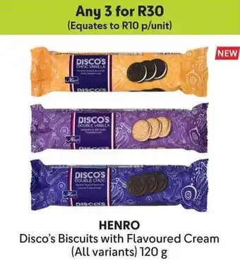 Makro HENRO Disco's Biscuits with Flavoured Cream offer