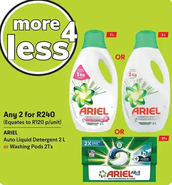 Makro ARIEL Auto Liquid Detergent or Washing Pods offer