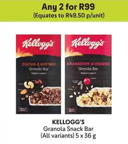 Makro KELLOGG'S Granola Snack Bar offer