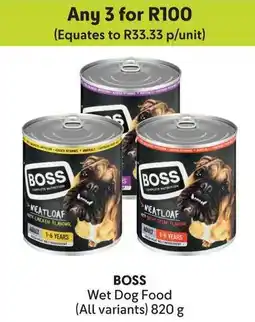 Makro BOSS Wet Dog Food offer