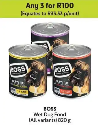 Makro BOSS Wet Dog Food offer