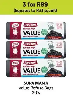 Makro SUPA MAMA Value Refuse Bags offer