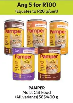 Makro PAMPER Moist Cat Food offer