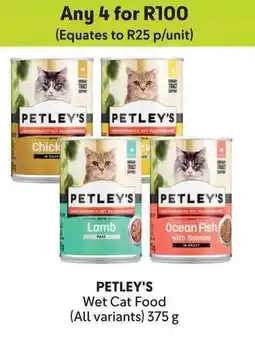 Makro PETLEY'S Wet Cat Food offer