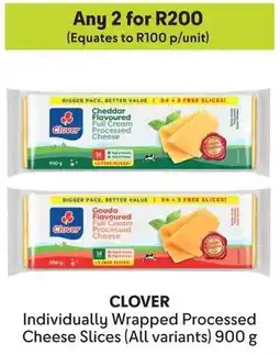 Makro CLOVER Individually Wrapped Processed Cheese Slices offer