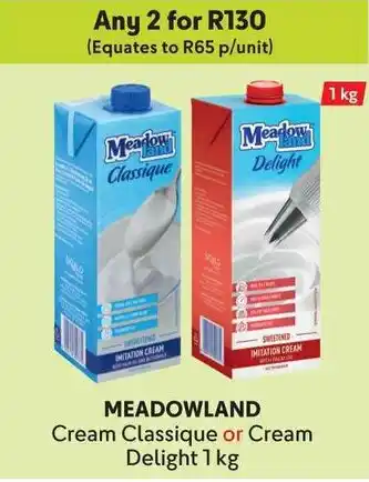 Makro MEADOWLAND Cream Classique or Cream Delight offer