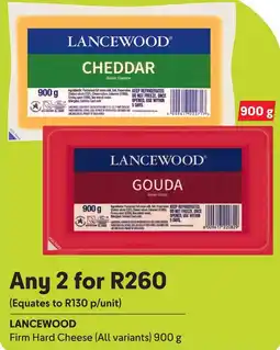 Makro LANCEWOOD Firm Hard Cheese offer