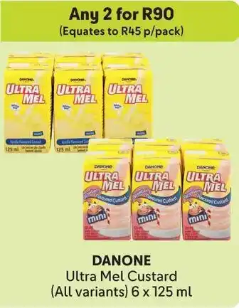 Makro DANONE Ultra Mel Custard offer