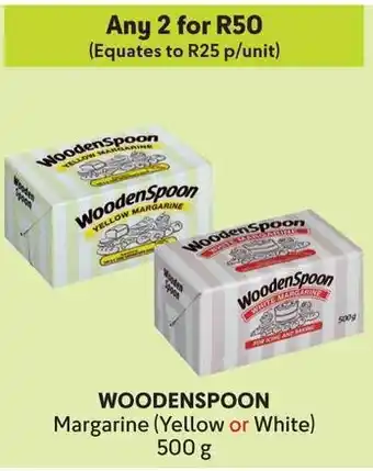 Makro WOODENSPOON Margarine (Yellow or White) offer