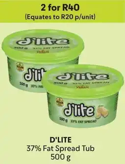 Makro D'LITE 37% Fat Spread Tub offer