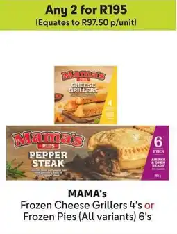 Makro MAMA's Frozen Cheese Grillers 4's or Frozen Pies offer