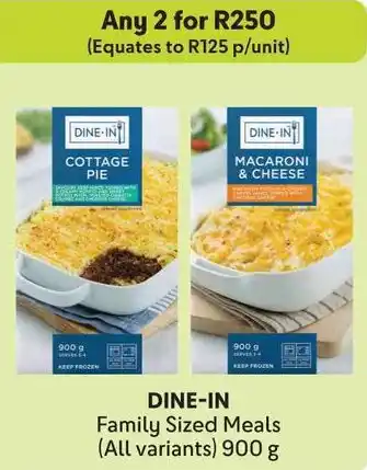 Makro DINE-IN Family Sized Meals offer