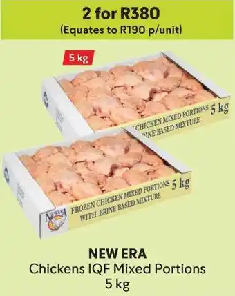 Makro NEW ERA Chickens IQF Mixed Portions offer