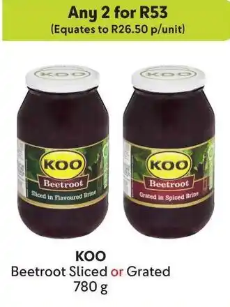 Makro KOO Beetroot Sliced or Grated offer