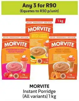 Makro MORVITE Instant Porridge offer