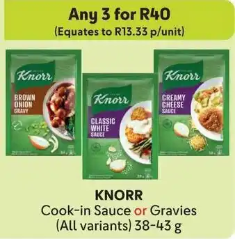 Makro KNORR Cook-in Sauce or Gravies offer